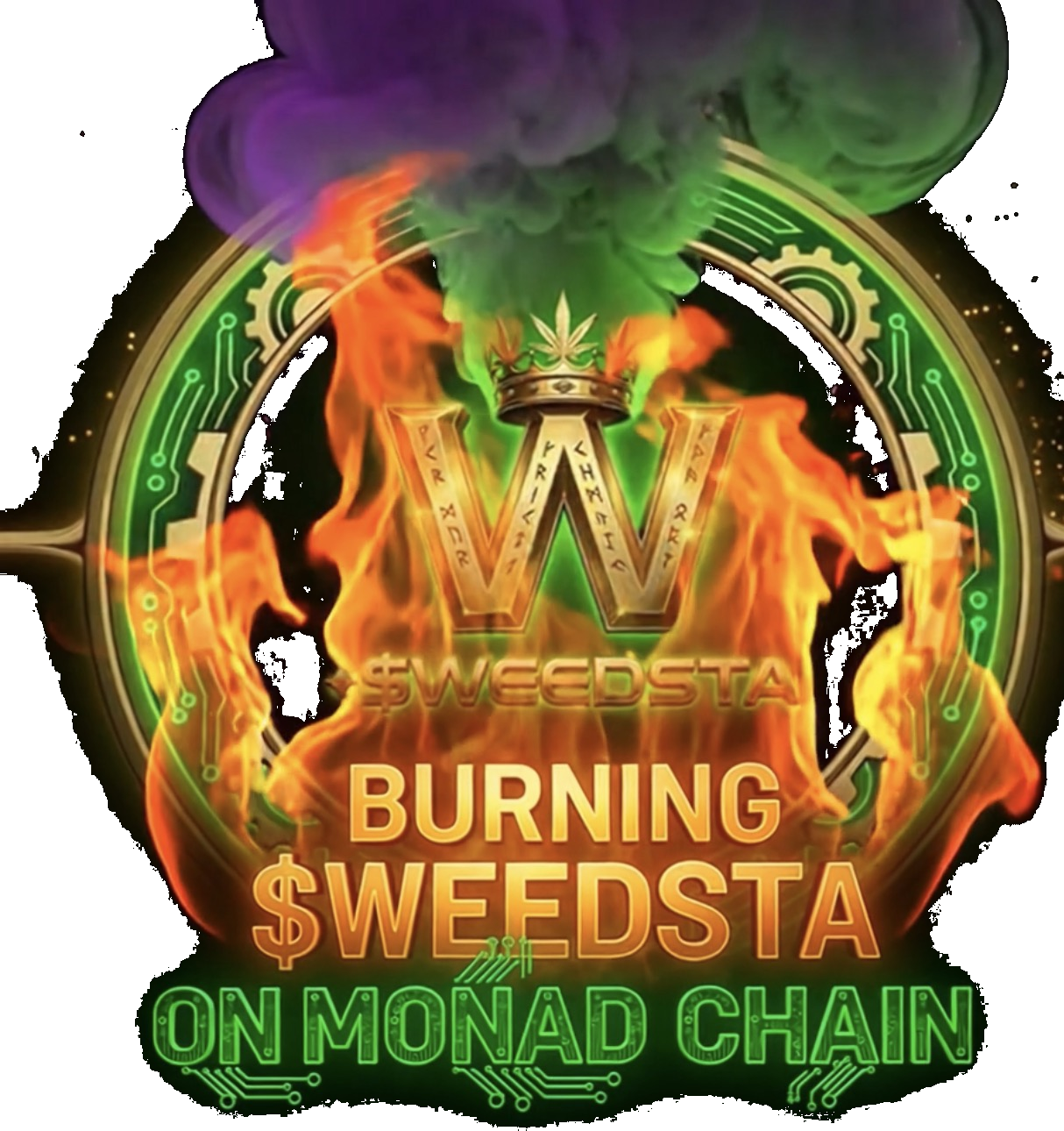 Burning $Weedsta